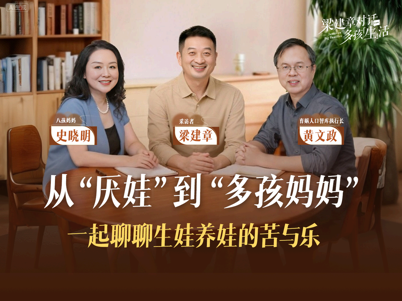 梁建章对话多孩生活